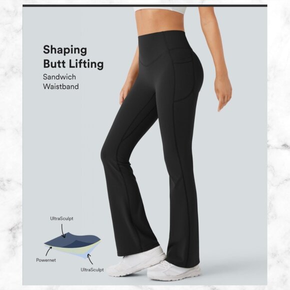 NWT | HALARA UltraSculpt Butt Lift Tummy Control Bootcut Leggings XL - Picture 4 of 16